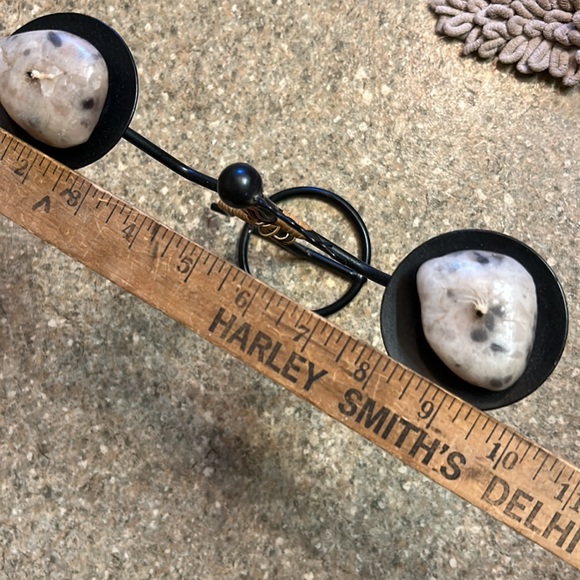 Vintage Y2K 90’s  rattan metal candle holder - Picture 6 of 8